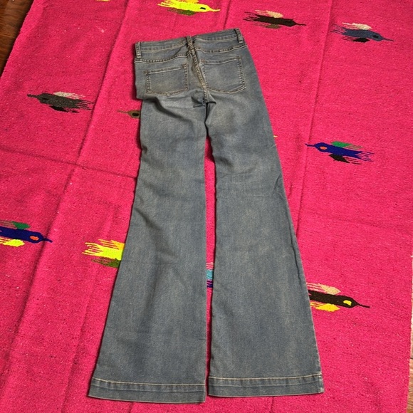 Free People Women's Flared Bell Bottom Blue Jeans size 24 - Picture 5 of 12